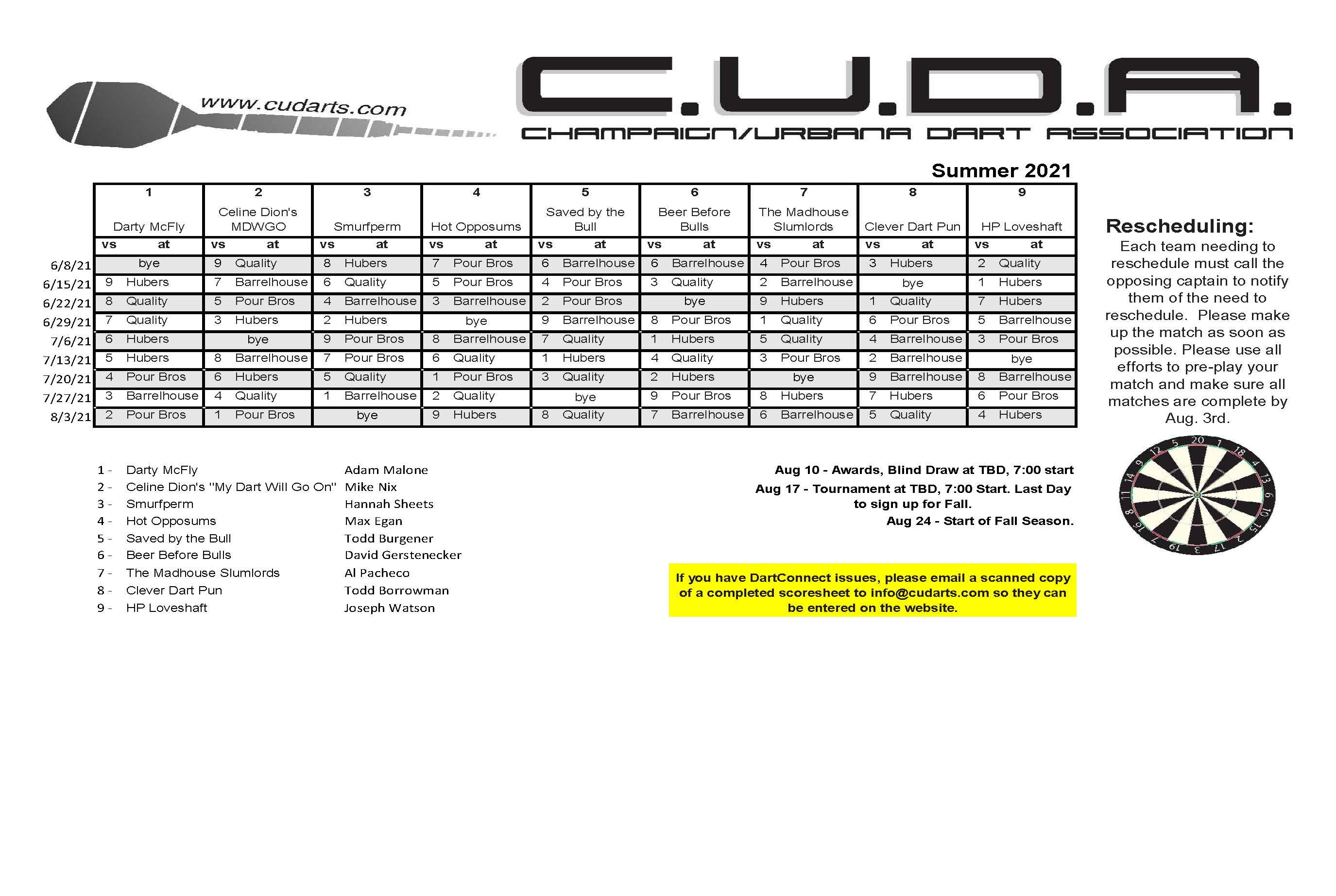 Match Schedule